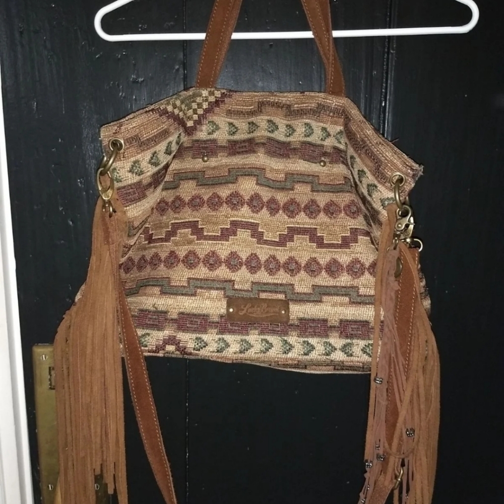 Lucky Brand Aztec Carpet Tote Purse Bag